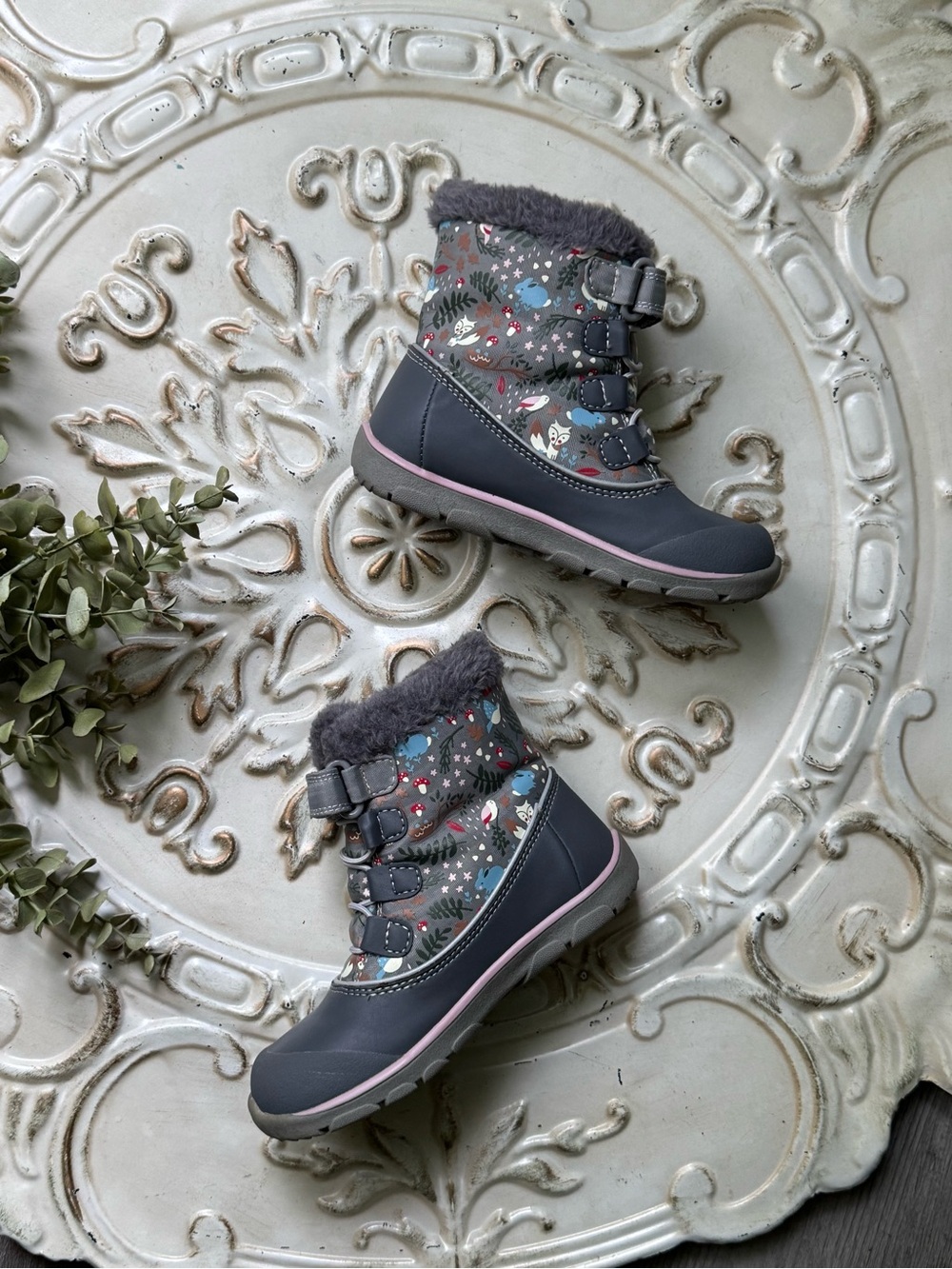 See Kai Run Abby II Waterproof Insulated Boots Toddler Girls' Size 12 Woodland - Picture 6 of 11